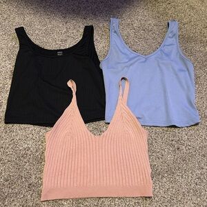 Set of 3 Shein Basic Casual Tank Tops Size M/L